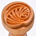 MKM Spiral Wave 2.5cm wood stamp